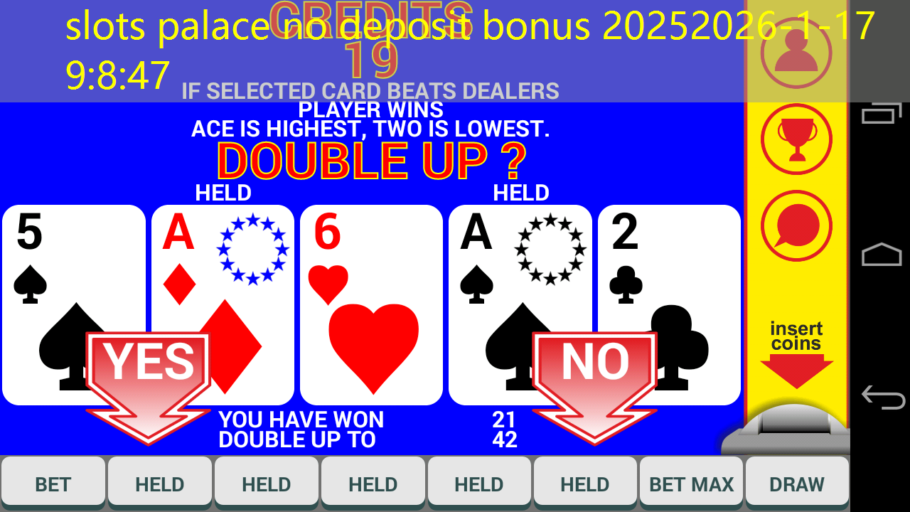 slots palace no deposit bonus 2025