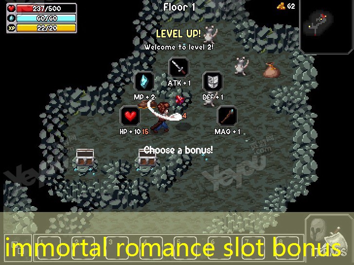 immortal romance slot bonus
